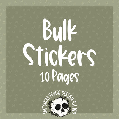 Bulk Stickers – Factorem Ferox Design Studio